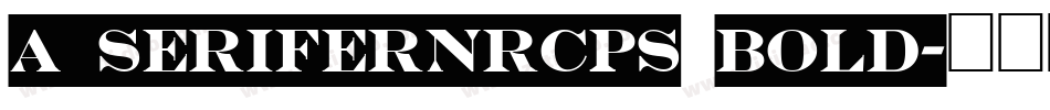 a_SeriferNrCps Bold字体转换